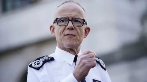 PA Media File image of Sir Mark Rowley in uniform.