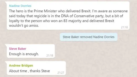 BBC Tory WhatsApp group