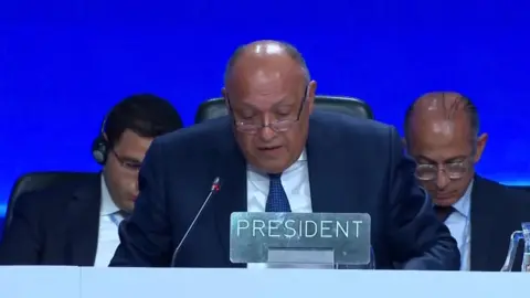 President Sameh Shoukry at COP27 summit