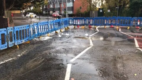 Network Rail Broken water main