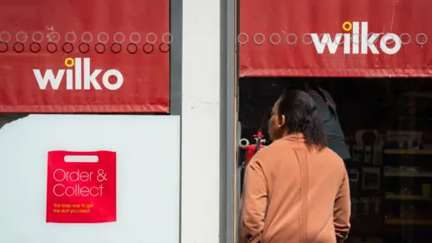 PA Media Outside a Wilko store in Northampton