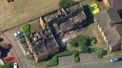 Scene of Bedford flats gas explosion