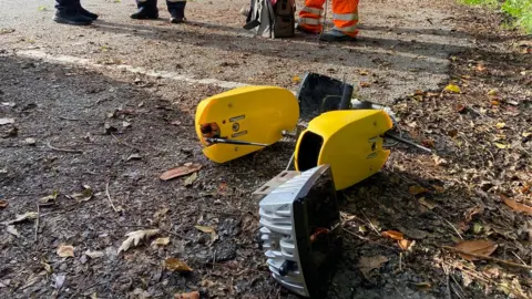 Alamy Speed camera on the ground