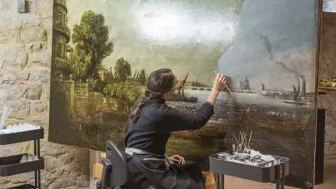 Constable painting transformed after extensive cleaning