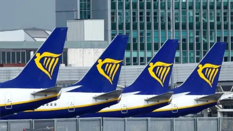 Reuters Ryanair plane tailfins