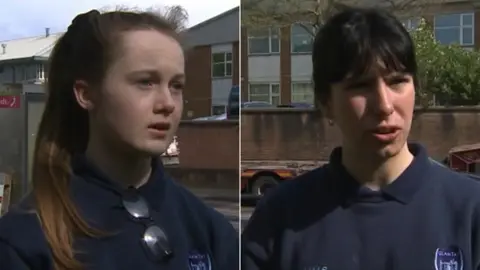 Rhiannon Shipton (l) and Lily McAllister-Sutton (r)