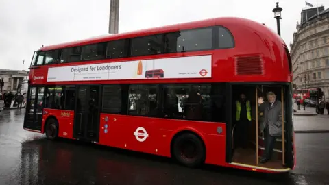 Getty Images Boris Johnson on New Routemaster