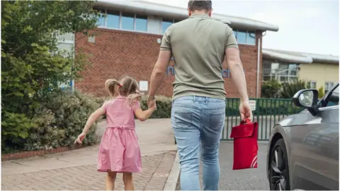 Getty Images Pupils going home