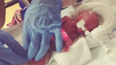 Laura Watson Arlo on the night he was born