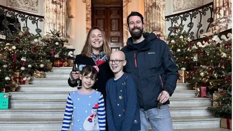 The Scott family Cameron pictured with her sister Soraya, mum Victoria and dad Alex