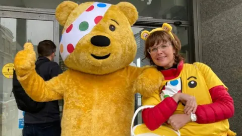 BBC Chrissie Reidy and Pudsey