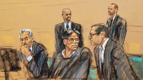 Reuters Courtroom sketch of Keith Raniere