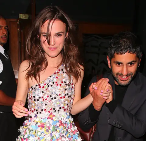 Getty Images Keira Knightley leaving the club