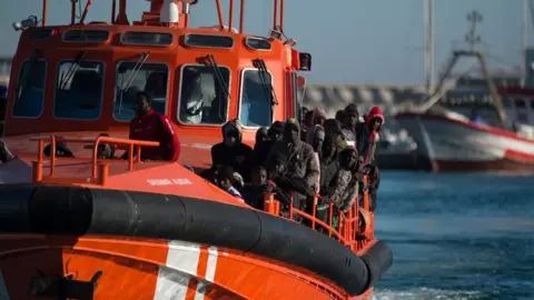 Getty Images A rescue boat