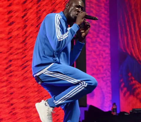 PA Stormzy performing at Glastonbury