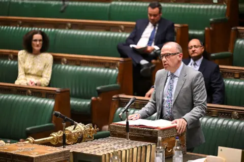 Reuters Chris Heaton-Harris speaks at the dispatch box in the House of Commons