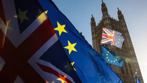 Getty Images Brexit flags