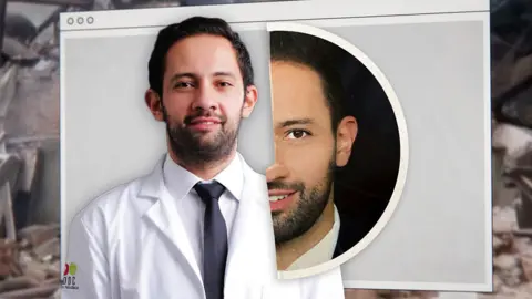 Graphic composite image of Dr Miguel Angel Minero Hibert