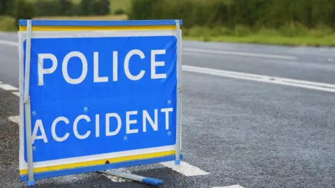 Police accident sign