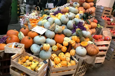 BBC Pumpkin stall at Borough Market