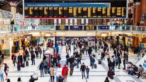 Getty Images Busy Train station