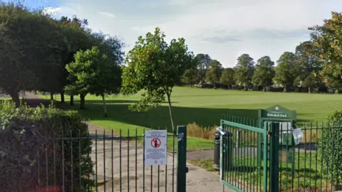 Google Maps The entrance to Redcatch Park, Knowle