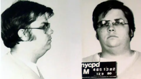 Reuters A mug-shot of Mark David Chapman, following his arrest for the murder of John Lennon