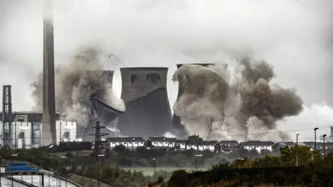 PA Media Ferrybridge demolition 2019