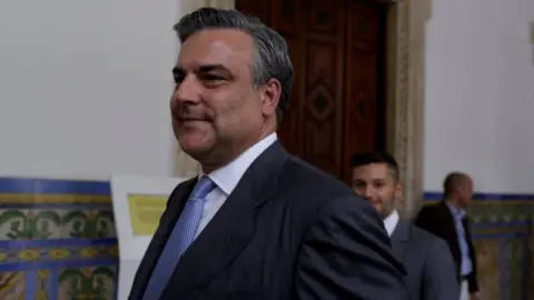 Reuters Spanish ambassador to Venezuela Jesús Silva Fernández leaves after his meeting with Venezuela's Foreign Affairs Minister Jorge Arreaza, in Caracas Venezuela, September 4, 2017