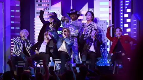 Getty Images BTS and Lil Nas X