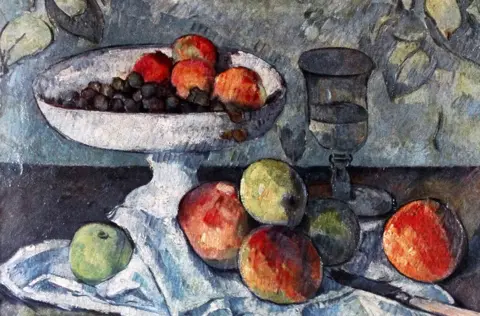 Getty Images Paul Cézanne's Still Life with Fruit Dish (1879-80)