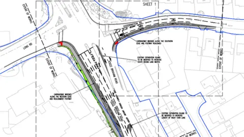 Torbay Council Plans for roadworks on Long Road and Goodrington road, in Paignton