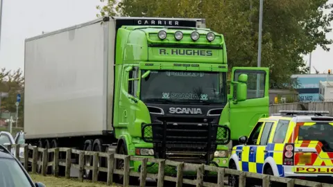 Justin Kernoghan Police stopped a lorry on Thursday, believed to be connected to the Hughes brothers