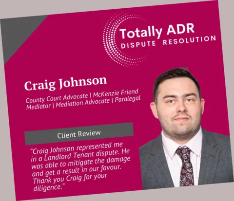 Images advertising Totally ADR, one of Craig Johnson's companies