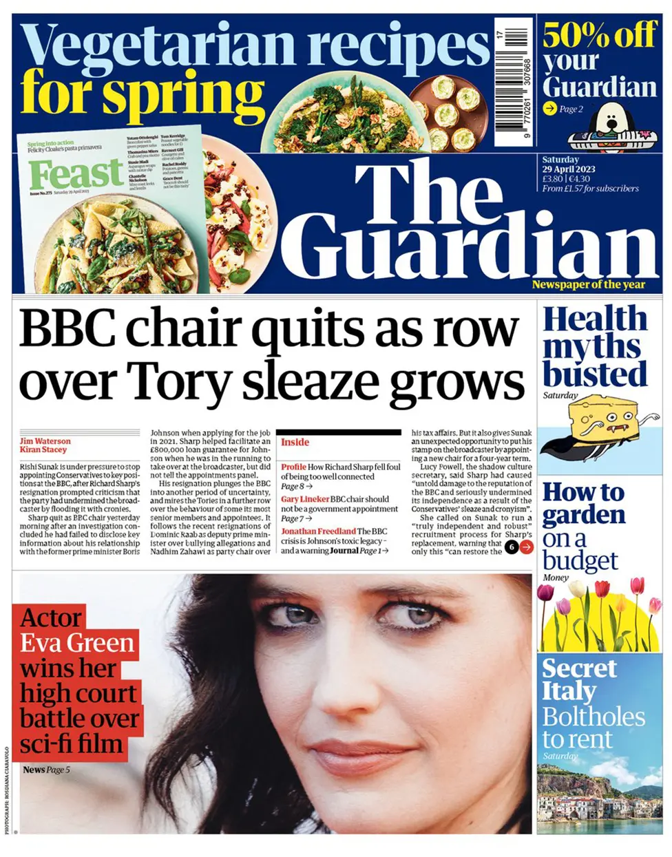 BBC chair quits and 'new King for our times'