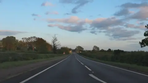 The A5 at Potterspury, Northamptonshire