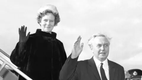 PA Mary and Harold Wilson in 1966