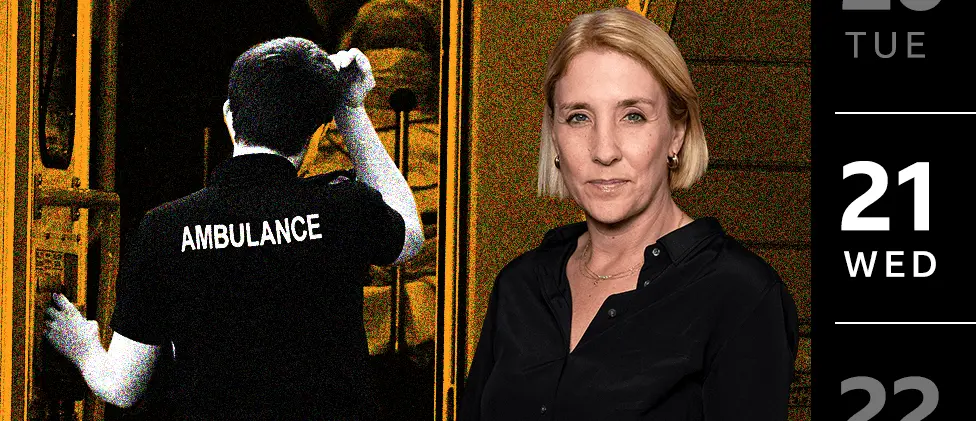 BBC Photo of ambulance worker, and BBC employment correspondent, Zoe Conway