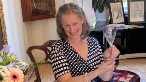 Tina Pipet Tina Pipet at her retirement from working at Guernsey's Government House