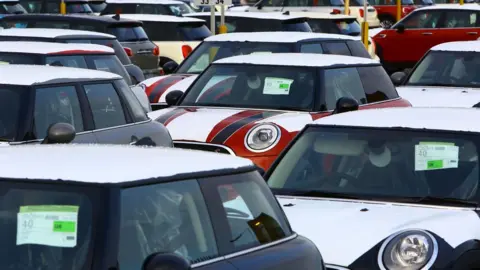 Getty Images Minis outside Plant Oxford in Cowley