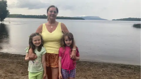 Donna Laughlin said she would not allow her grandchildren to swim in the lough again