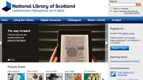 National Library Of Scotland To Put Third Of Collection Online - BBC News