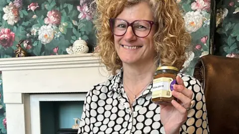 Doddlespool Hall Home manager Mandy Dennis with jams.