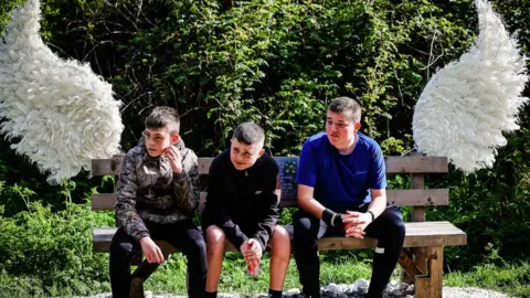 Youth Focus: North East Corben, Frankie and Jack on bench