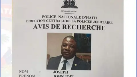 Haitian Police Search poster for John Joel Joseph