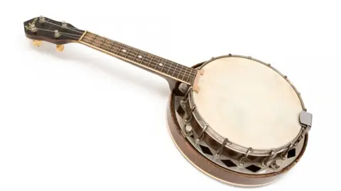 Hansons Auctioneers Ltd George Formby's banjo ukulele which is to be sold at auction