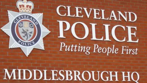 PA Cleveland Police HQ sign