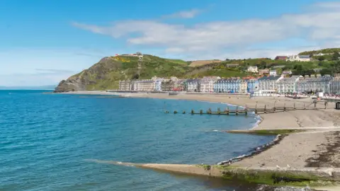 Getty Images The beach at Aberystwyth in Wales