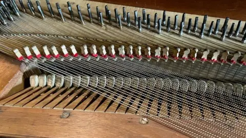 Jonathan Delbridge The strings of a square piano