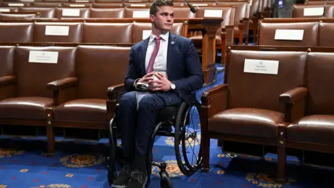 Reuters Mr Cawthorn before the State of the Union address in Washington DC in March